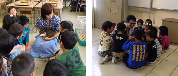 白水小学校1年生「動物ふれあい教室」