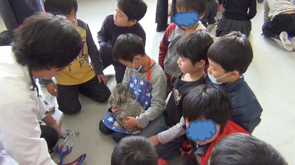 山吹小学校1年生「動物ふれあい教室」