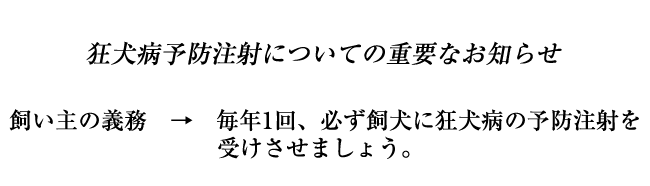名古屋市獣医師会狂犬病予防集合注射