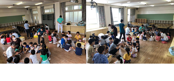 日吉小学校1年生「動物ふれあい教室」開催